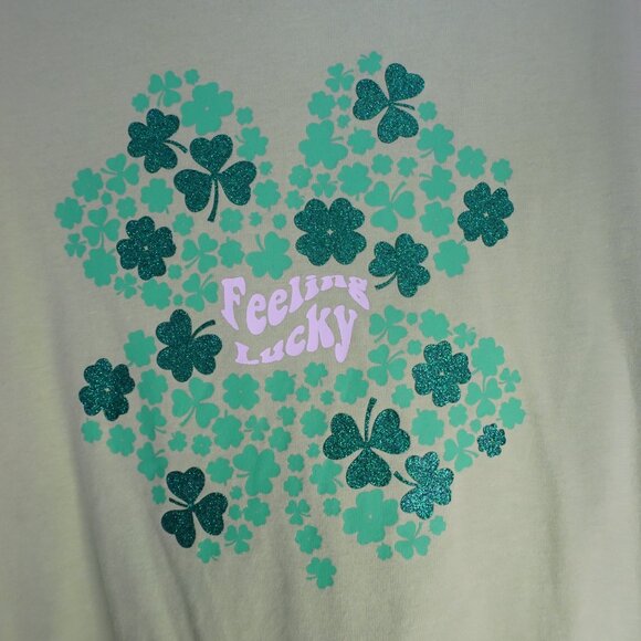 Girls "Feeling Lucky" St Patrick's Shirt - Picture 6 of 9